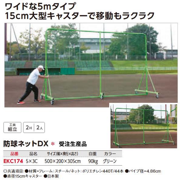 エバニュー(EVERNEW) 防球ネットDX 500×200×305cm グリーン 受注生産品